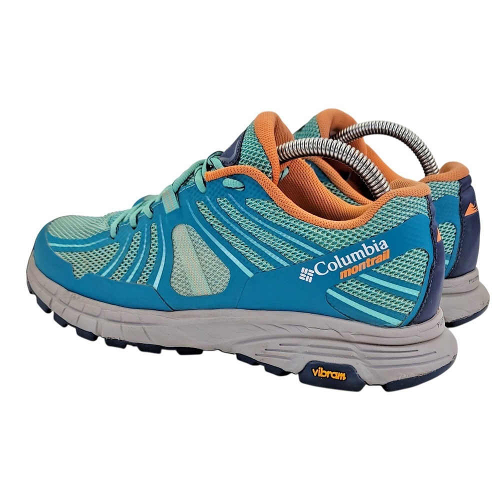 Columbia Montrail Mojave Trail Womens Running Shoes Blue Orange Sneaker 9 BL1795 - Picture 11 of 12